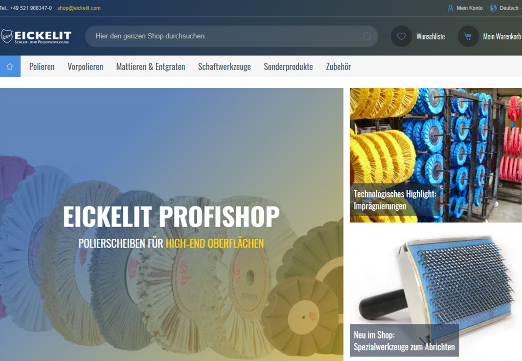 EICKELIT Profishop Startseite